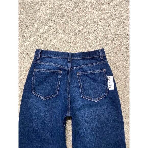 6 Zara High-Rise Button Fly Straight Leg Ankle Jeans - Picture 5 of 8